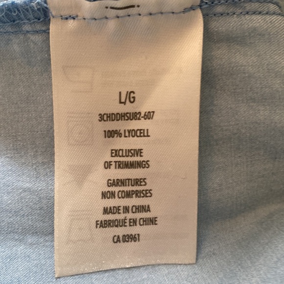 Denim-look Lycocell Top - Picture 5 of 6